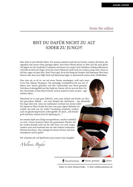 Ajoure Magazin Juni 2017