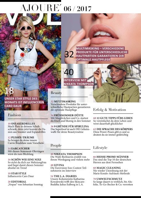 Ajoure Magazin Juni 2017