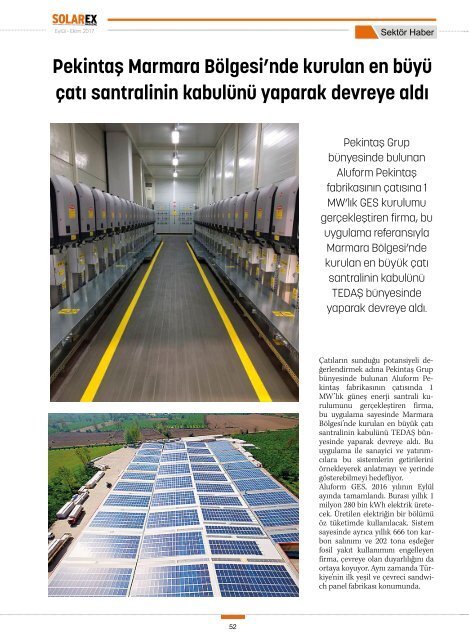 Solarex Magazine Eylül-Ekim 2017 Sayısı 