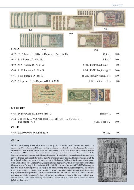 79. Auktion - Banknoten-Spezial  - Emporium Hamburg