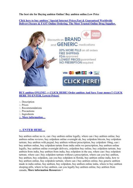 Over The Counter Ambien Generic