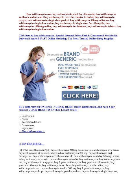 Azithromycin to order