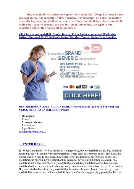 Modafinil Online Deutschland