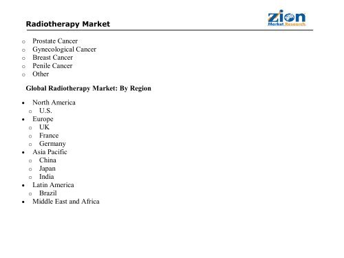 Radiotherapy Market , 2016 and 2021