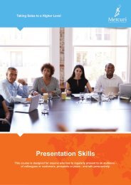 PRESENTATION SKILLS - Mercuri South Africa