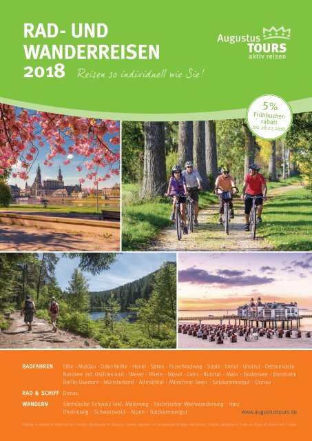 AugustusTours Katalog Rad- und Wanderreisen 2018