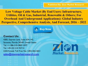 Low Voltage Cable Market
