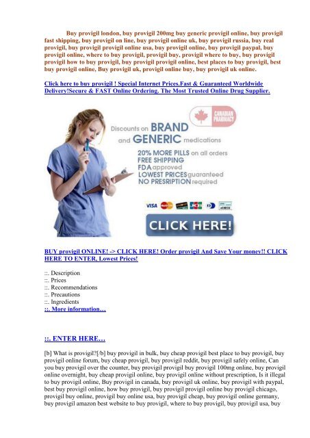 Provigil Canada Online Buy