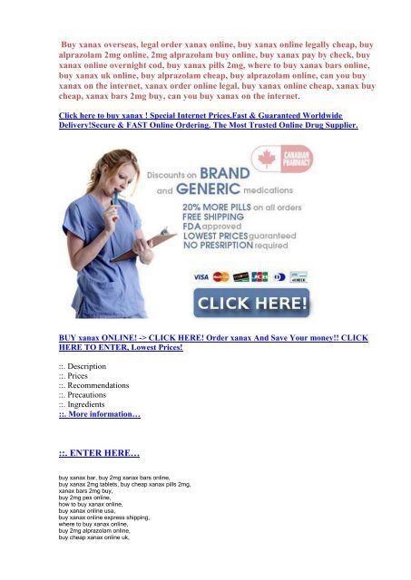 Buy Alprazolam Generic