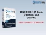 Latest 200-105 Exam PDF Sample Questions