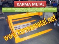 KARMA METAL malzeme tasima kaldirma sepeti catali bicagi demiri imalati