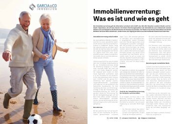 Immobilienverrentung. Was es ist und wie es geht