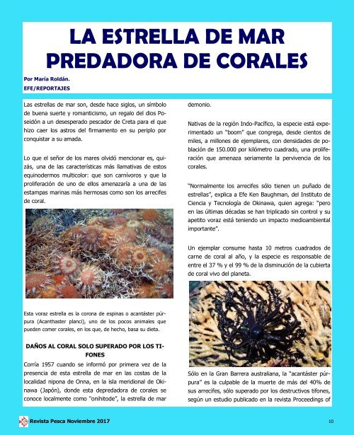 REVISTA PESCA NOVIEMBRE 2017