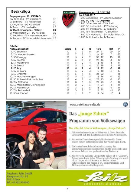 6. Ausgabe Stadionzeitung 2017/18