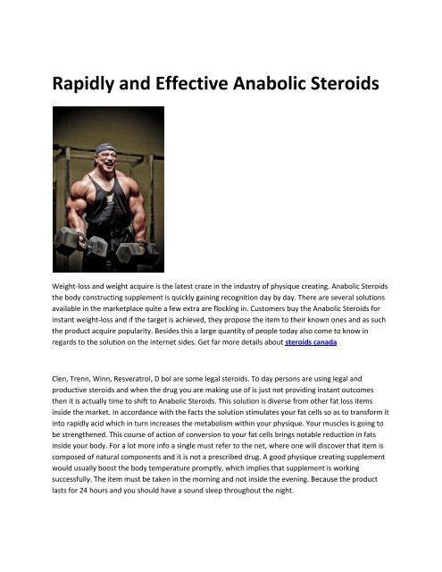 Buy steroids in Canada