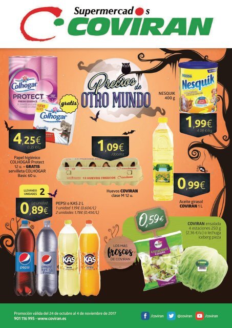 Folleto Ofertas Supermercados Covirán hasta 4 de Noviembre 2017