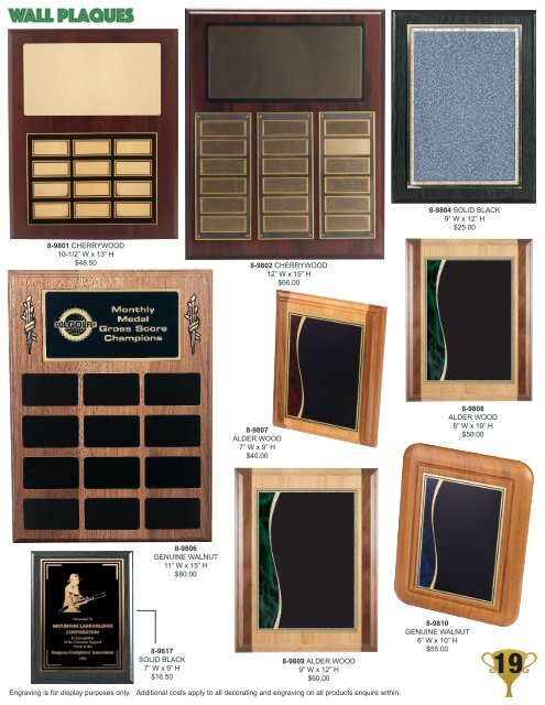 2018 Lou Silver Trophies Catalog