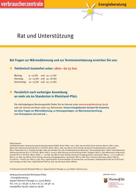 Ratgeber Wärmedämmung