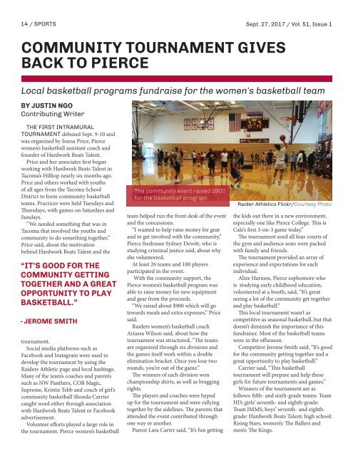 Pierce College's The Pioneer - Vol. 51, Issue 1