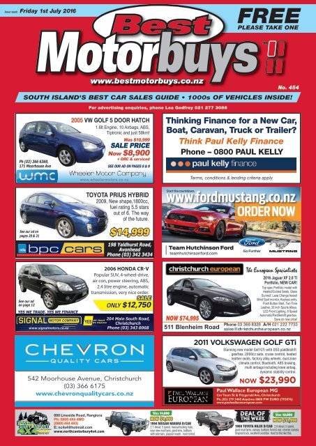 Best Motorbuys: July 01, 2016