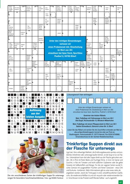 Stadtmagazin Eitorf, Windeck, Ruppichteroth, Ausgabe 10 / November 2017