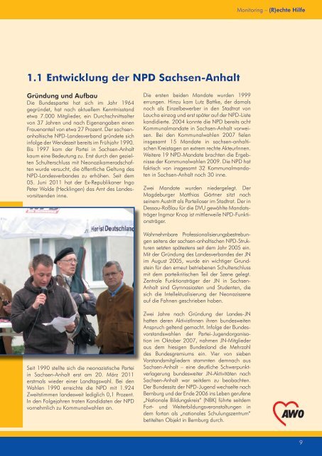 Soziale Arbeit und der Rechtsextremismus - AWO Sachsen-Anhalt