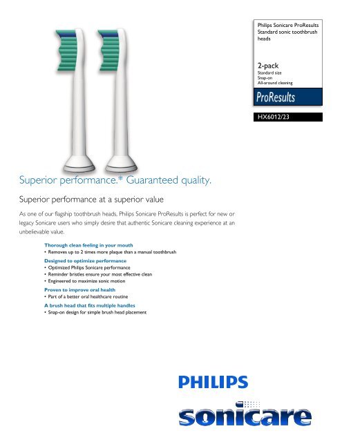 philips sonicare proresults