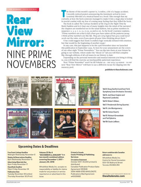 Volume 23 Issue 3 - November 2017