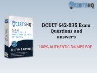 New 642-035 PDF Test Questions with Free Updates