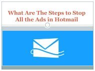 What Are The Steps to Stop All the Ads in Hotmail