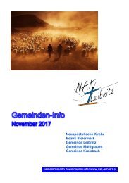 Gemeindeinfo November 2017