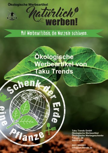 Ökologische Werbeartikel Katalog 