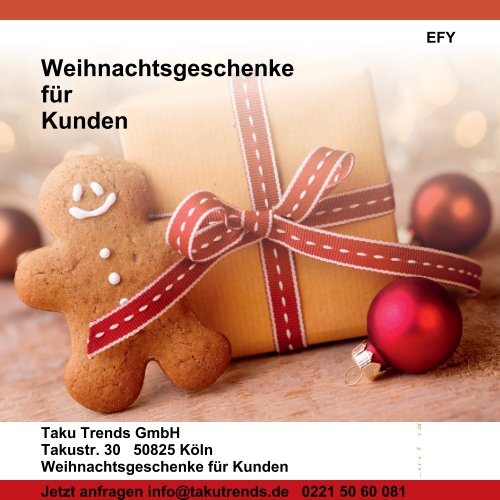 Weihnachtsgeschenke für Kunden Katalog