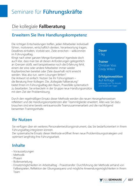 Leistungskatalog 2018