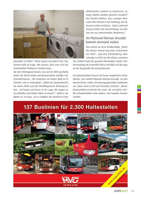 Komplett. Das Sauerlandmagazin. Zwischen Volme und Lister. Ausgabe Herbst 2017