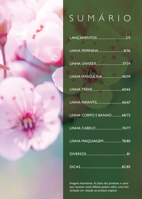 Lacqua di Fiori Catalogo Ciclo 03 2017