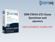 Latest C9010-251 PDF Questions Answers | Valid C9010-251 Dumps