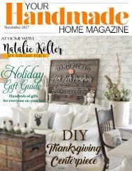 Your Handmade Home Magazine November 2017