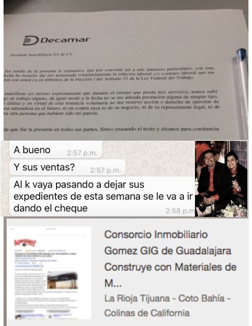 DECAMAR Desarrollos GIG CONSORCIO G La Rioja Tijuana Te Obliga a Firmar TU RENUNCIA ANTES DE FIRMAR TU CONTRATO - Asi se las Gastan en la Empresa del Inmundo Raimundo Gomez Flores - La Rioja Tijuana.JPG