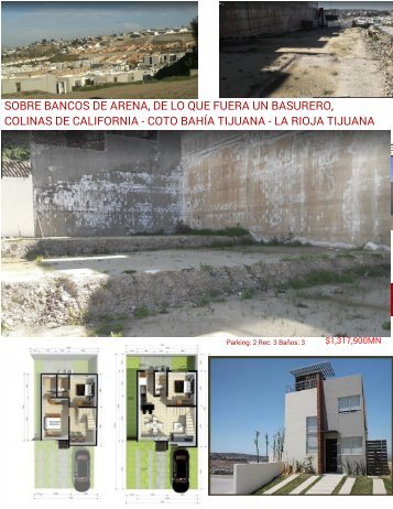 COTO BAHIA VENTA DE CASAS CON ROOF GARDEN MODELO ONIX TRES RECAMARAS COLINAS DE CALIFORNAI TIJUANA