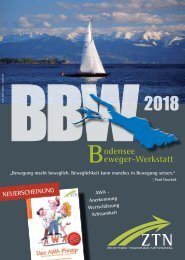 Bodensee Beweger-Werkstatt 2018