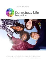 Conscious Life Foundation 2015