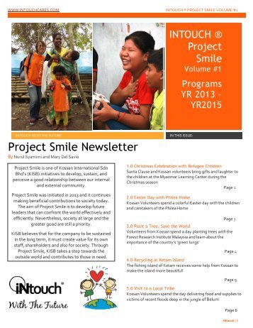 Project Smile Newsletter Volume_1