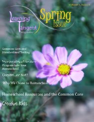Spring 2014 | A New Homeschooling Magazine