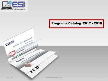3D Flip courses catalog ESI 2017