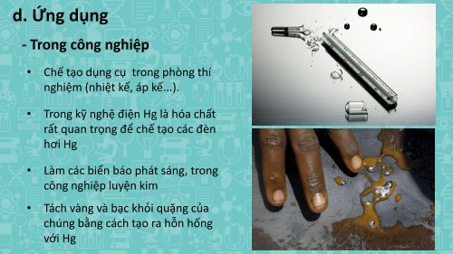 TÌM HIỂU HÌNH THÁI, SỰ CHUYỂN HÓA VÀ ĐỘC HỌC CỦA THỦY NGÂN TRONG MÔI TRƯỜNG