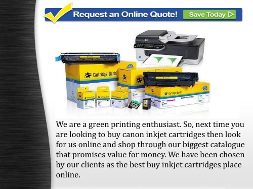 Inkjet Cartridges & Refills