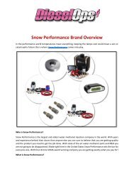 Snow Performance Brand Overview