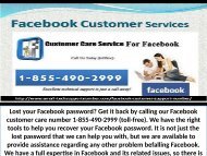 Dial 1-855-490-2999 Facebook Customer Support Phone Number To Deal With The Problems