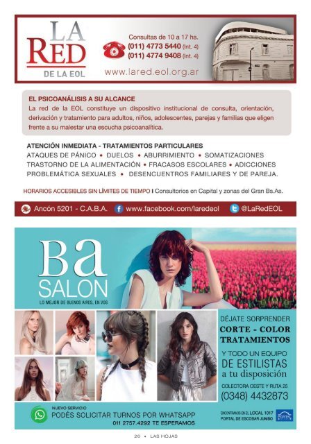 Revista Las Hojas Edición Noviembre 2017